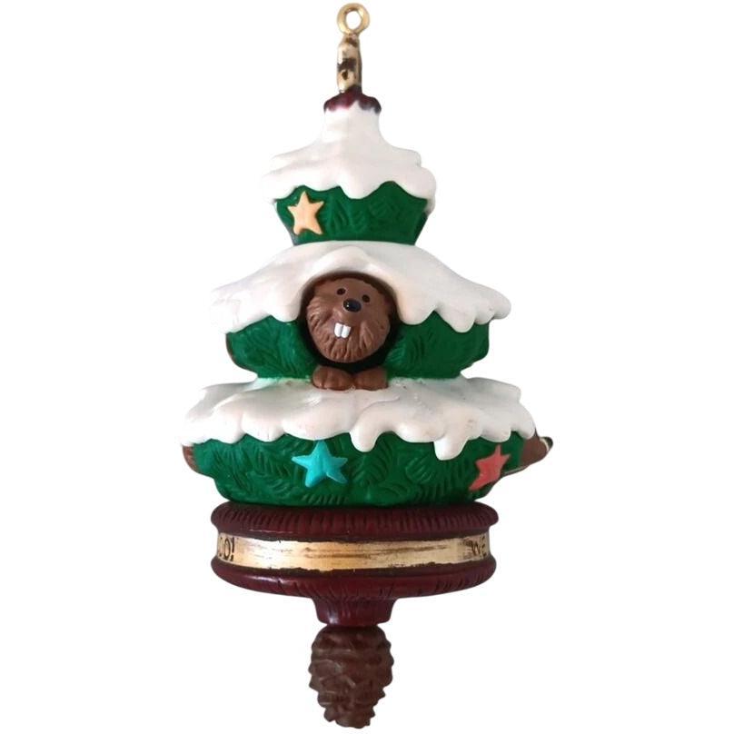 1993 Peek-a-Boo Tree Hallmark Ornament (Animal) QX5245