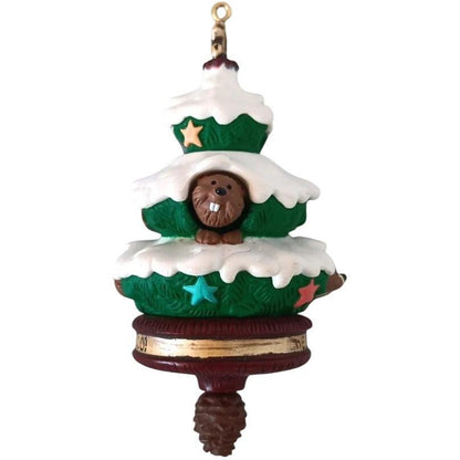 1993 Peek-a-Boo Tree Hallmark Ornament (Animal) QX5245