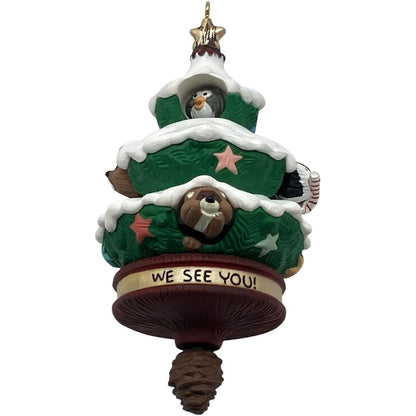 1993 Peek-a-Boo Tree Hallmark Ornament (Animal) QX5245