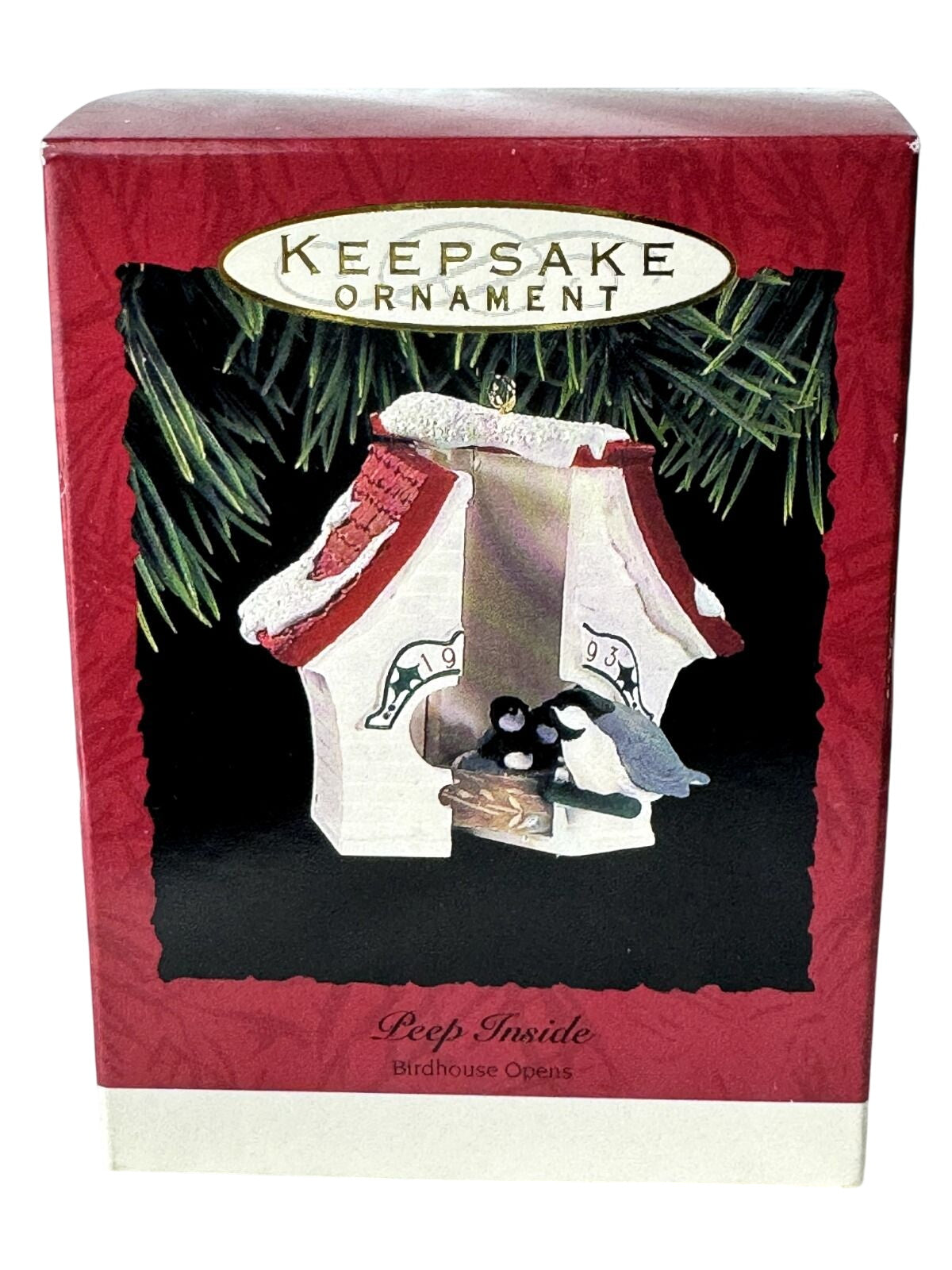 1993 Peep Inside Hallmark Ornament (Birdhouse) QX5322