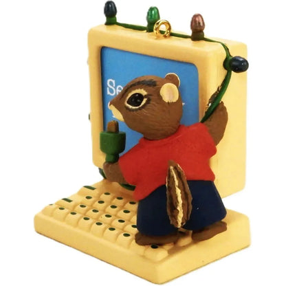 1993 People Friendly Hallmark Ornament (Chipmunk & Squirrel) QX5932