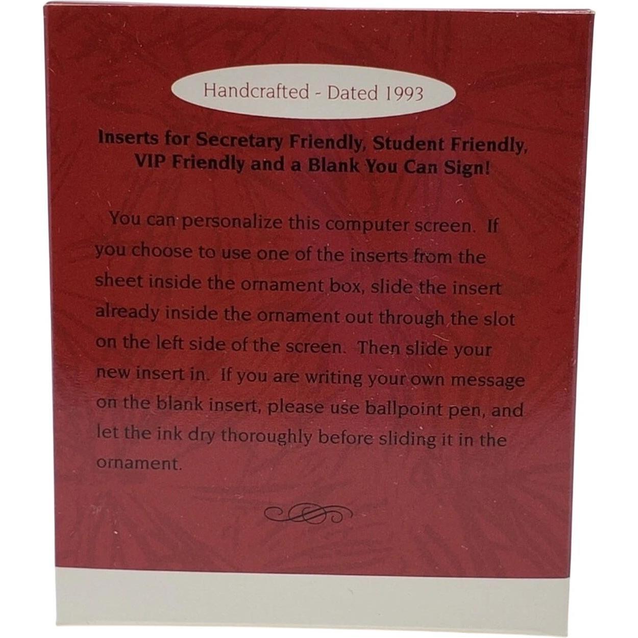 1993 People Friendly Hallmark Ornament (Chipmunk & Squirrel) QX5932