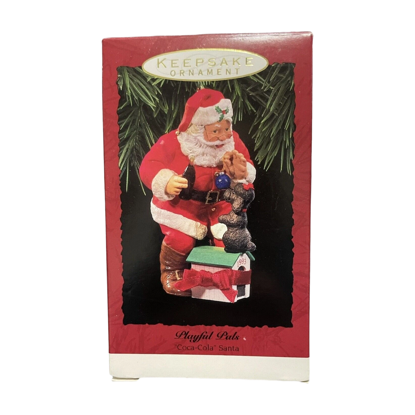 1993 Playful Pals Hallmark Ornament (Coca-Cola Santa) QX5742 Image2