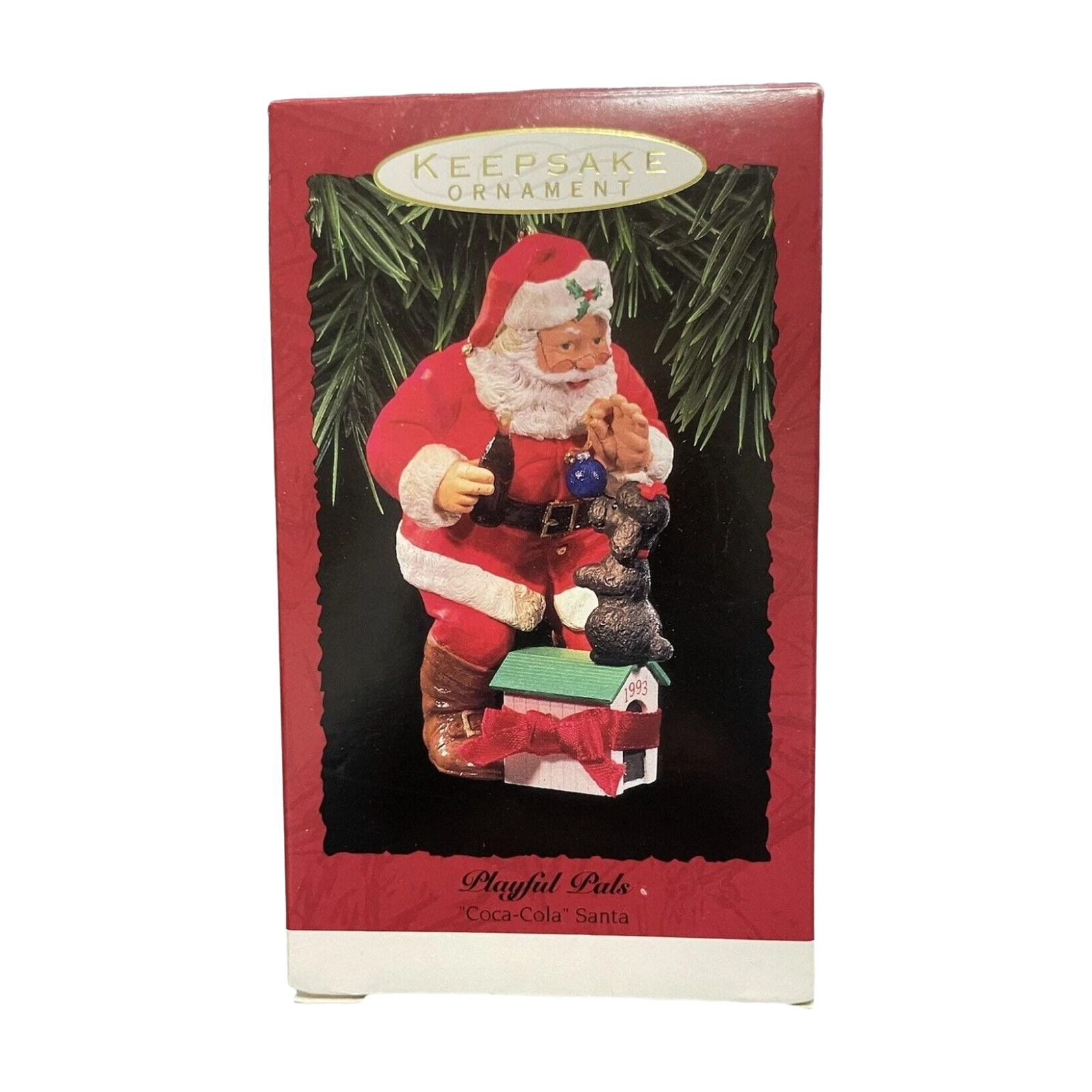 1993 Playful Pals Hallmark Ornament (Coca-Cola Santa) QX5742 Image2