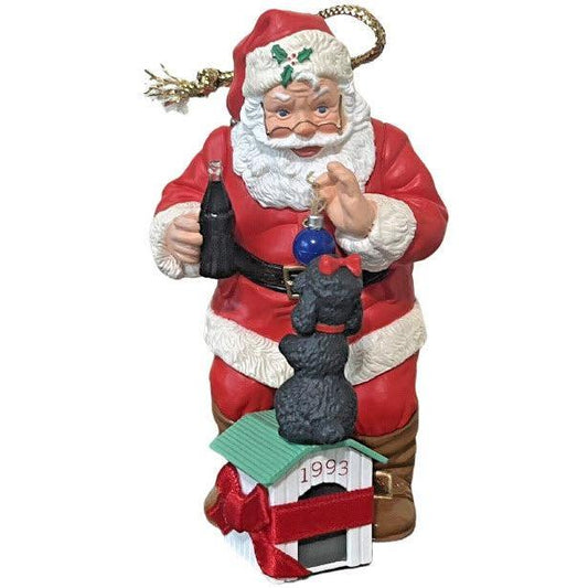1993 Playful Pals Hallmark Ornament (Coca-Cola Santa) QX5742
