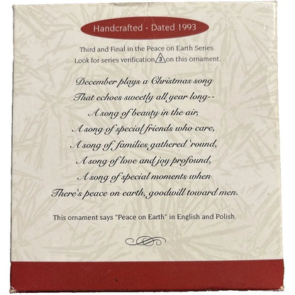 1993 Poland Hallmark Ornament (Peace on Earth) QX5242