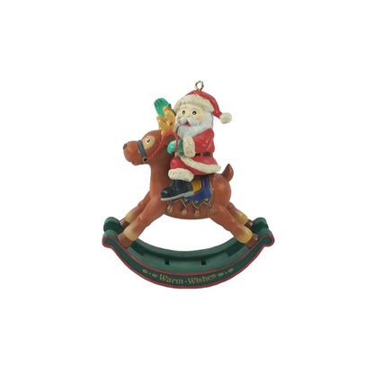 1993 Rockin' With Santa Enesco Ornament (Rocking Horse) 595195 Image1