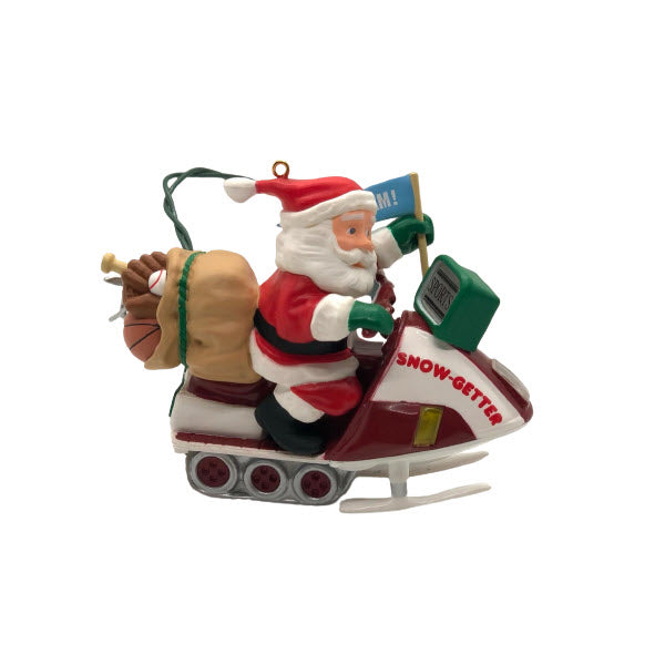 1993 Santa's Snow‑Getter Hallmark Ornament (Santa Snowmobile) QLX7352