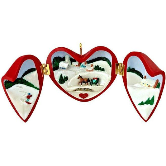 1993 Sleigh Ride Hallmark Ornament (Heart of Christmas) QX4482
