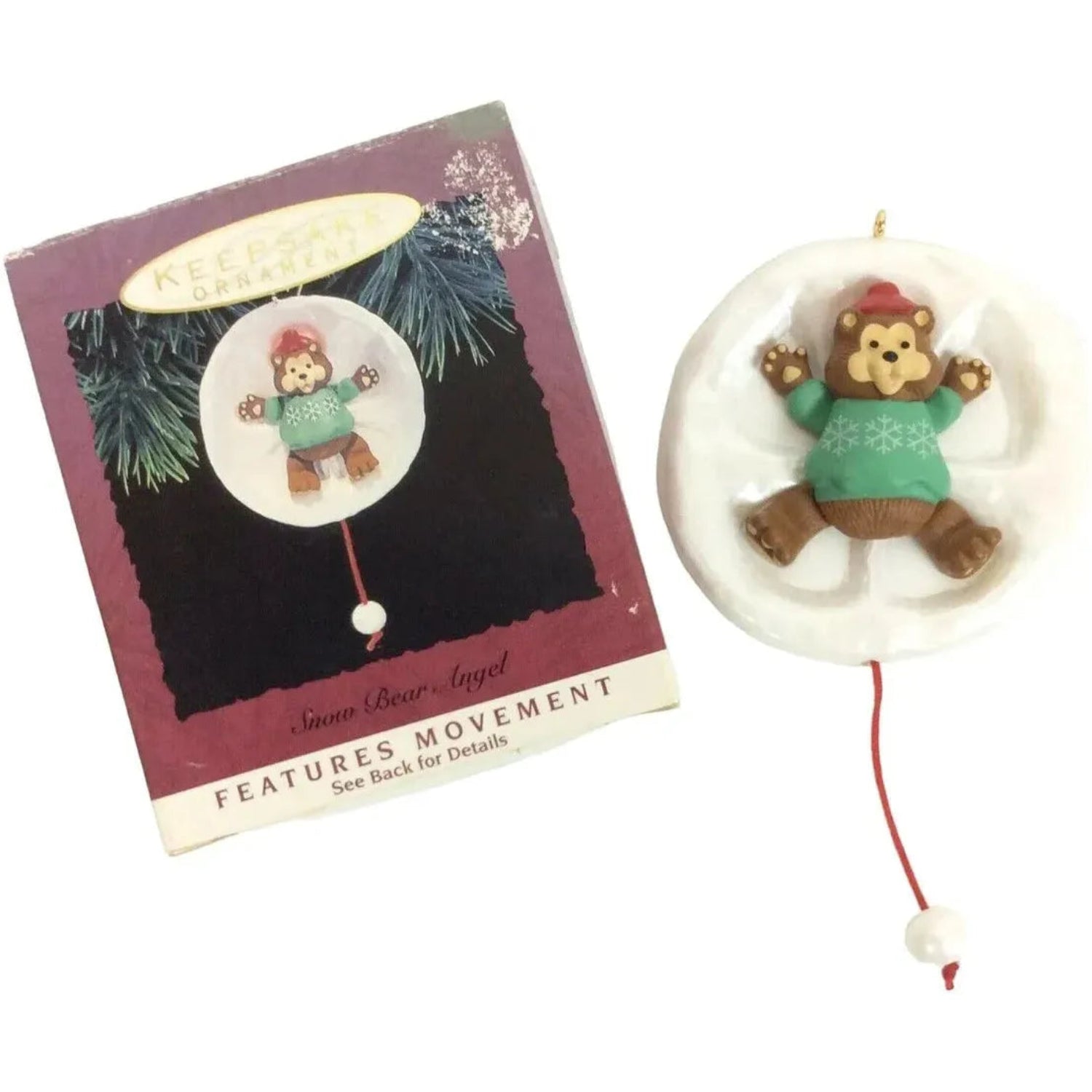 1993 Snow Bear Angel Hallmark Ornament (Teddy Bear) QX5355