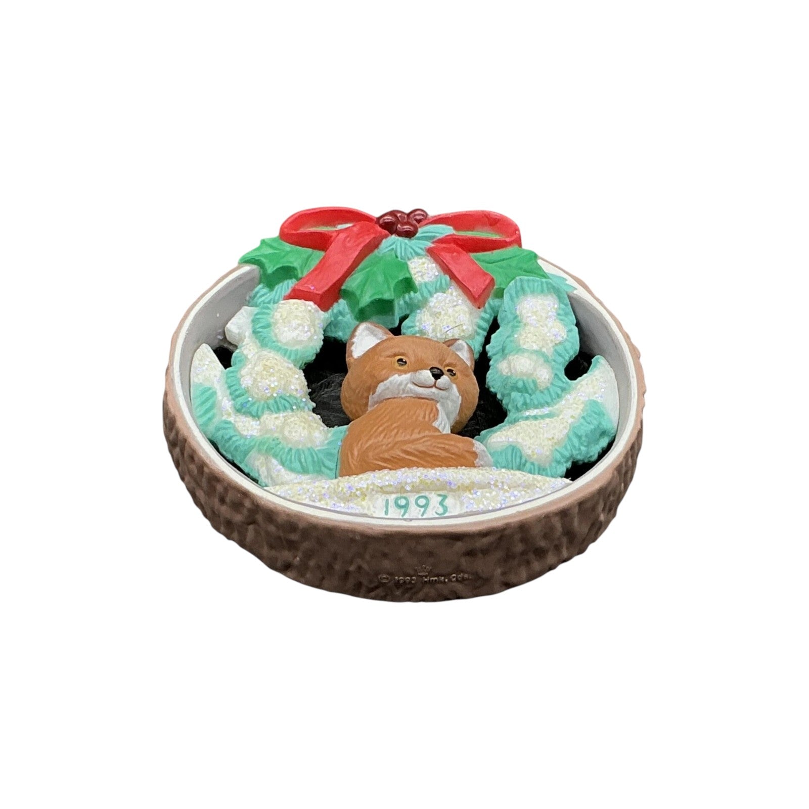1993 Snowy Hideaway Hallmark Ornament (Fox) QX5312 Image3