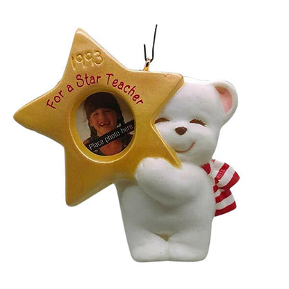 1993 Star Teacher Hallmark Ornament (Photo Holder) QX5645