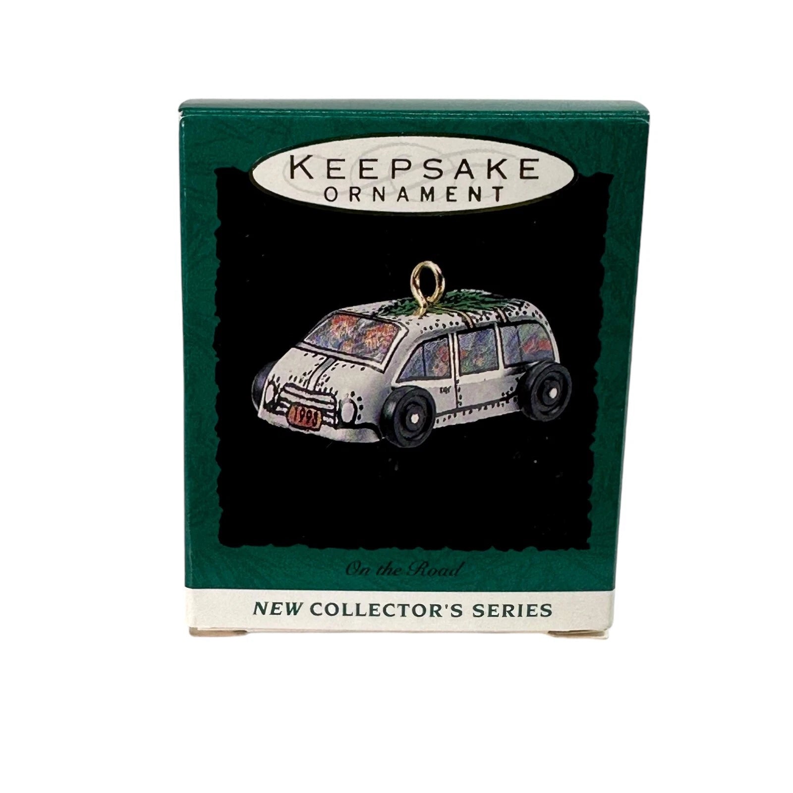 1993 Tin Station Wagon Hallmark Ornament (On the Road) QXM4002