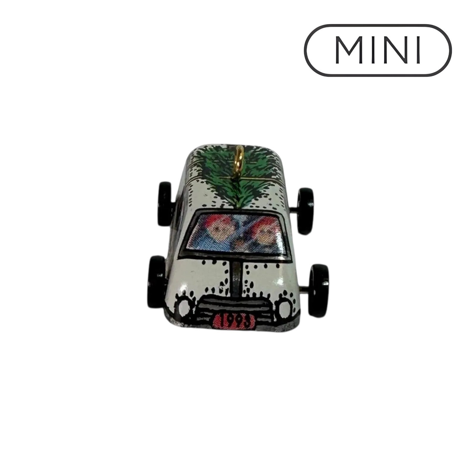 1993 Tin Station Wagon Hallmark Ornament (On the Road) QXM4002 Image1