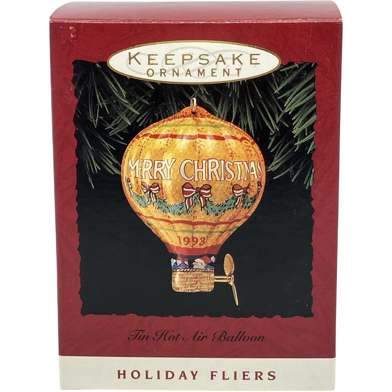 1993 TinHot Air Balloon Hallmark Ornament (Hot Air Balloon) QX5615