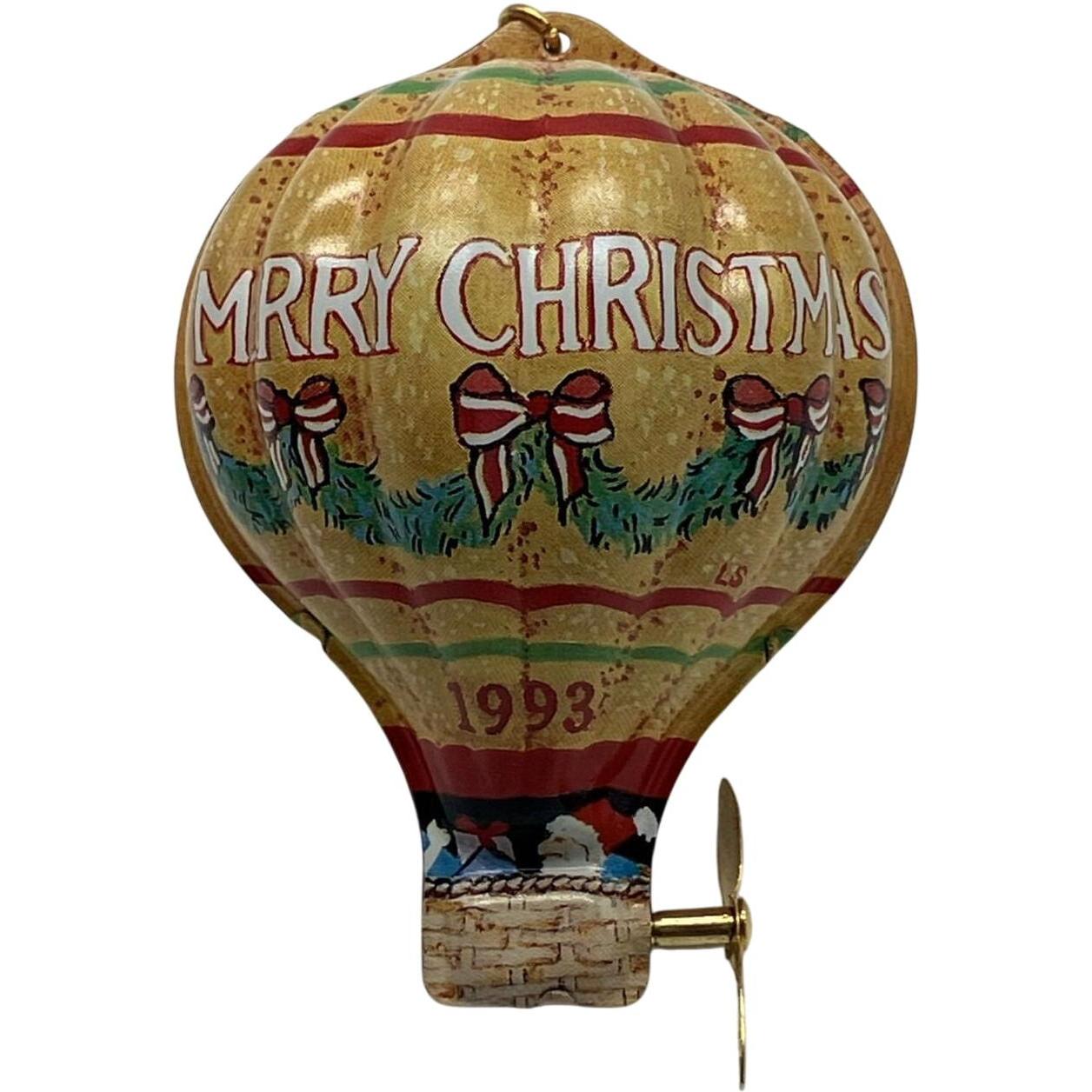 1993 TinHot Air Balloon Hallmark Ornament (Hot Air Balloon) QX5615