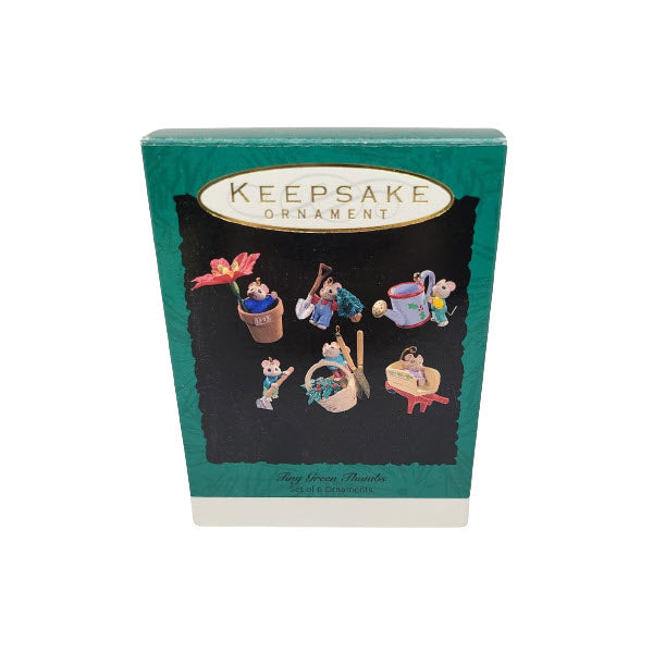 1993 Tiny Green Thumbs Hallmark Ornament (Six Mice) QXM4032