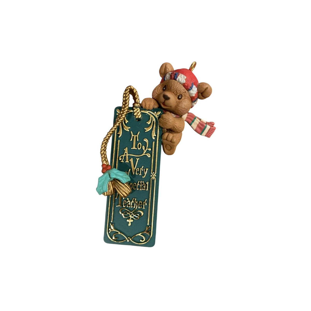 1993 Top Marks For Teacher Enesco Ornament (Teddy Bear) 595438 Image1
