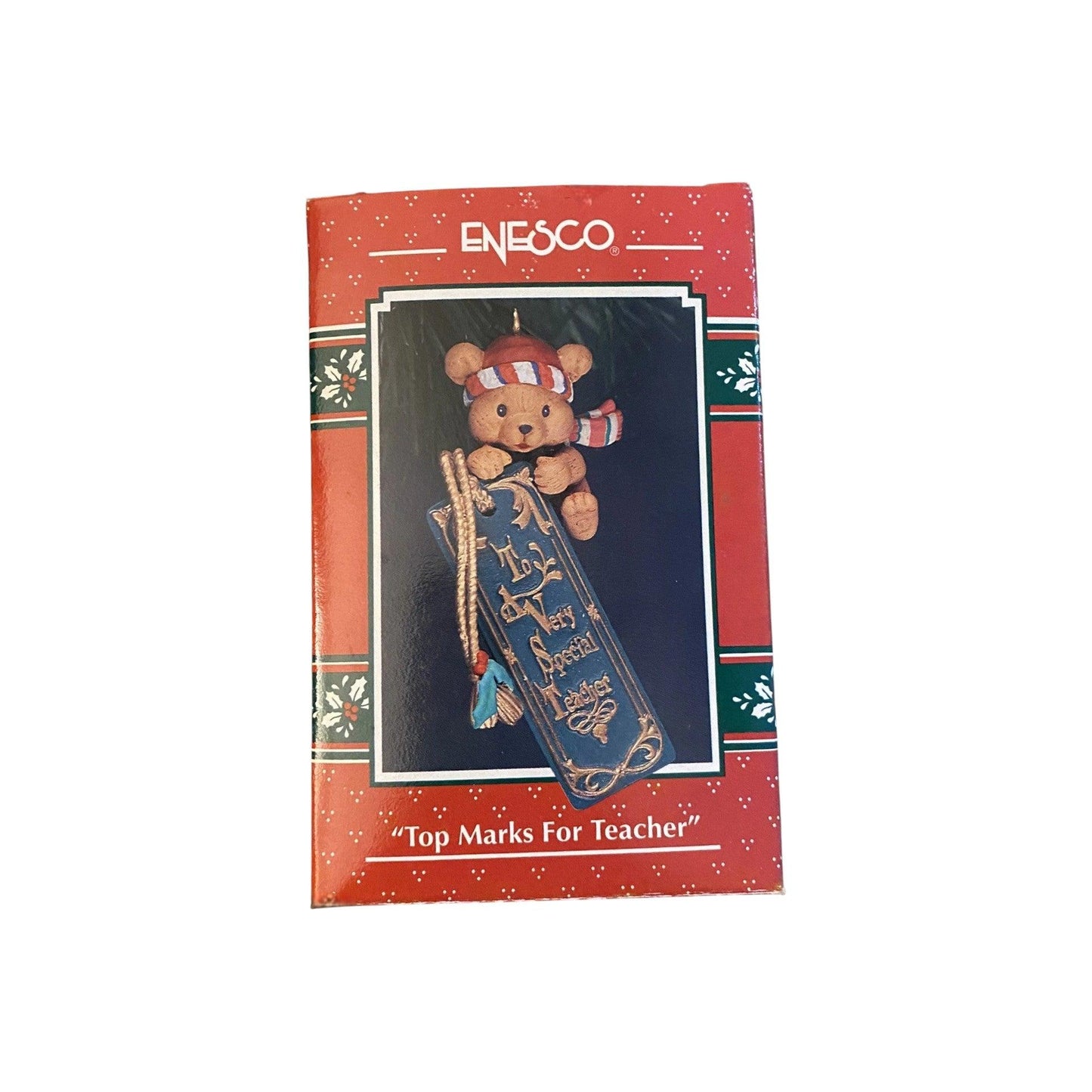 1993 Top Marks For Teacher Enesco Ornament (Teddy Bear) 595438 Image2