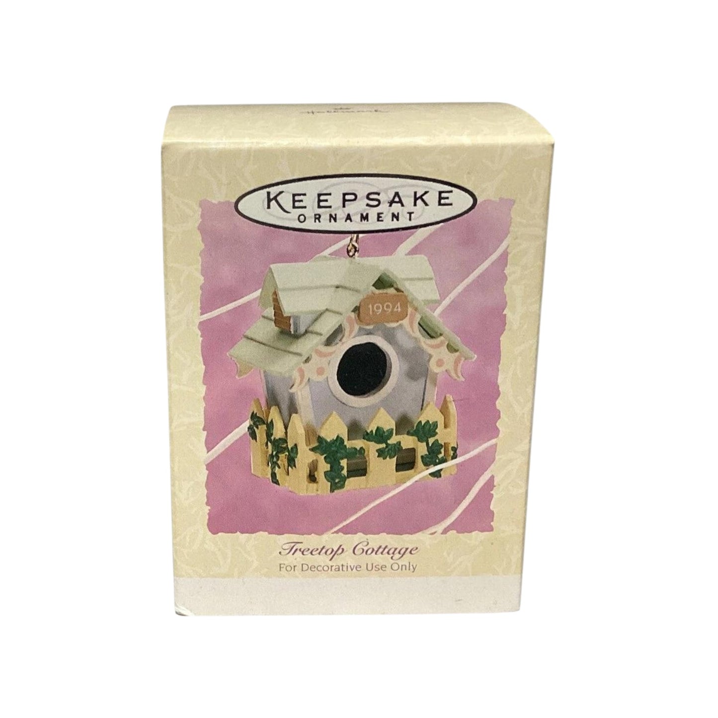 1993 Treetop Cottage Hallmark Ornament (Bird) QEO8186 Image2