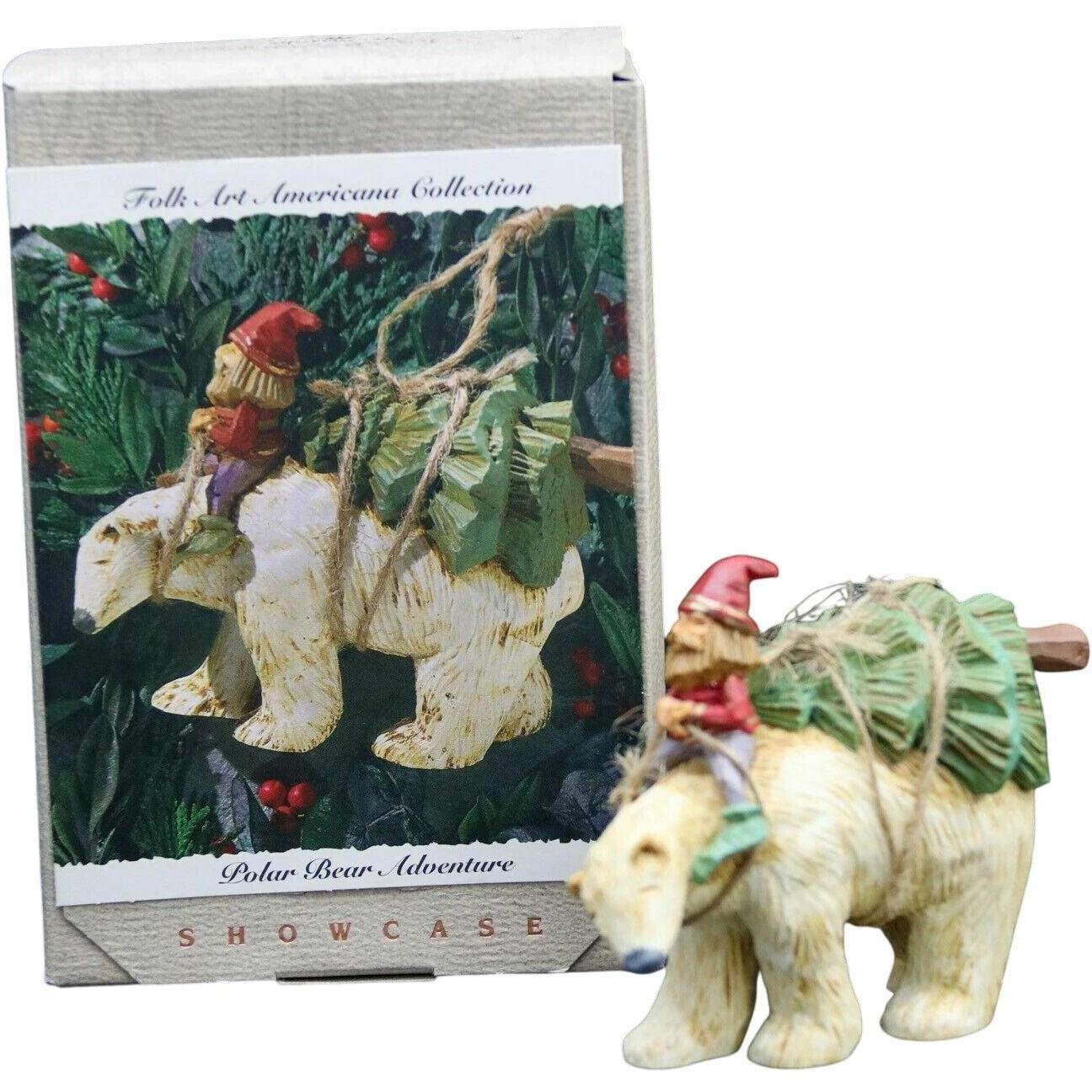 1993Polar Bear Adventure Hallmark Ornament (Folk Art Americana) QK1055
