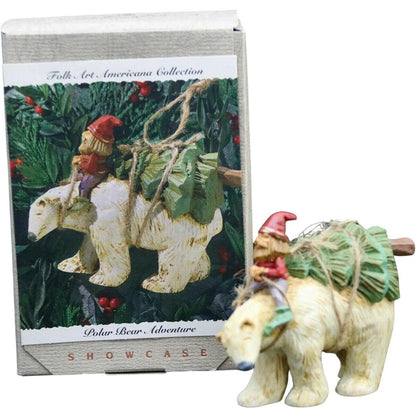 1993Polar Bear Adventure Hallmark Ornament (Folk Art Americana) QK1055
