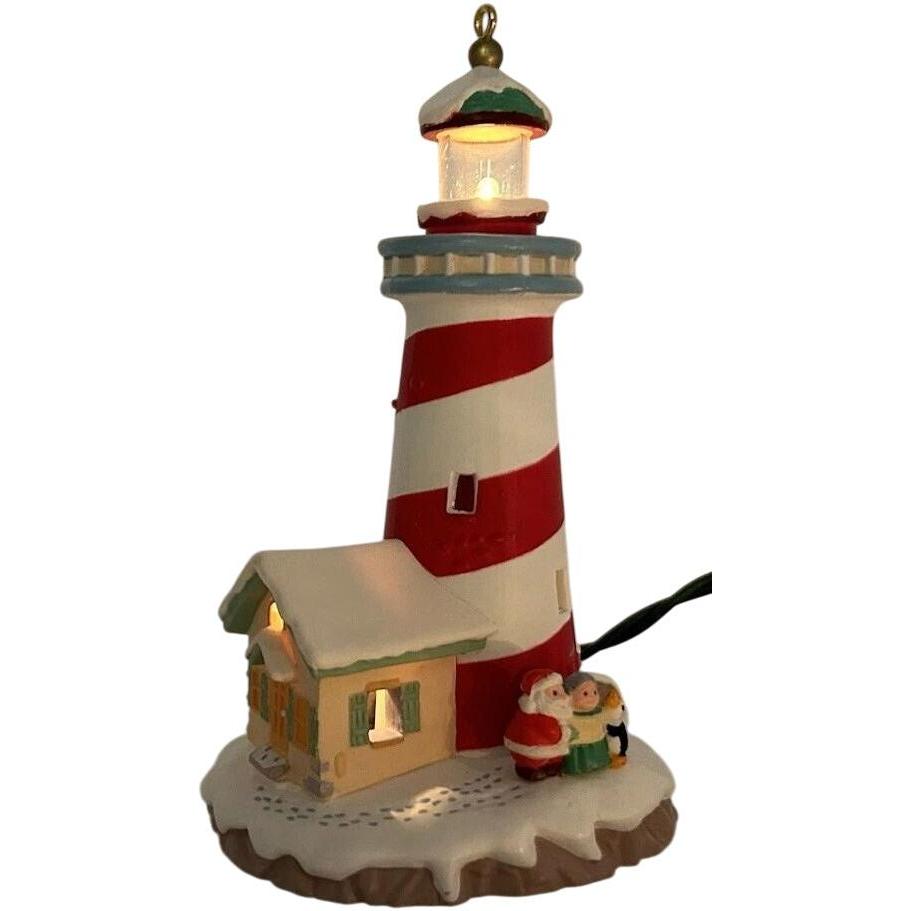 1994 Candy Cane Lookout Hallmark Ornament (Lighthouse) QLX7376