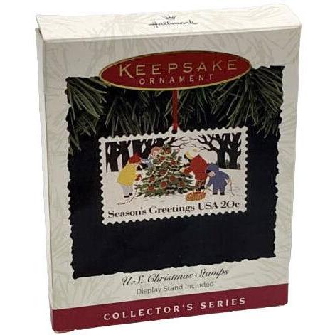 1994 Hallmark Ornament (1982) Snow Scene from Snow Hallmark Ornament (U.S. Christmas Stamps) QX5206