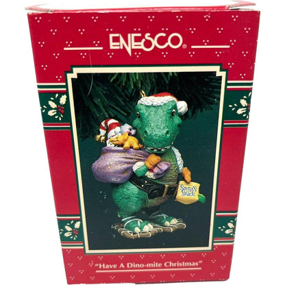 1994 Have A Dino-mite Christmas Enesco Ornament (Dinosaur) 599023