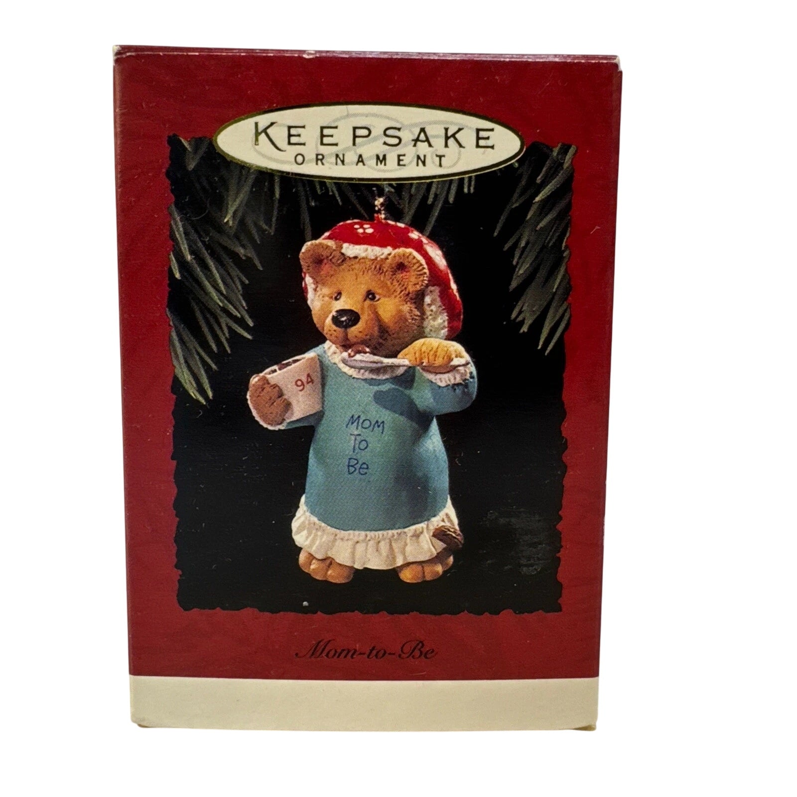 1994 Mom-to-Be Hallmark Ornament (Teddy Bear) QX5506