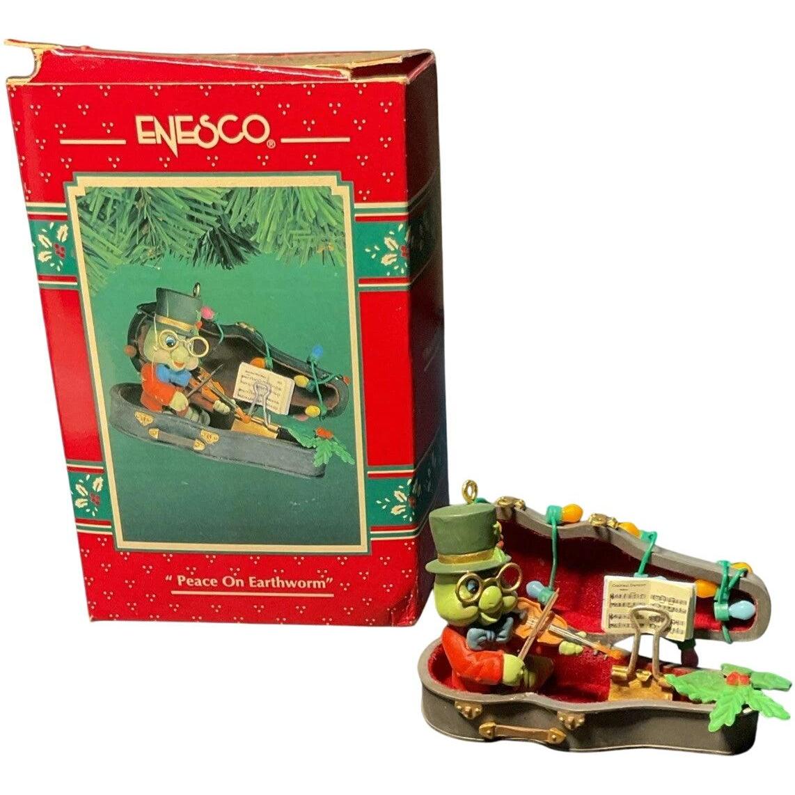 1994 Peace on Earthworm Enesco Ornament (Peace) 588989