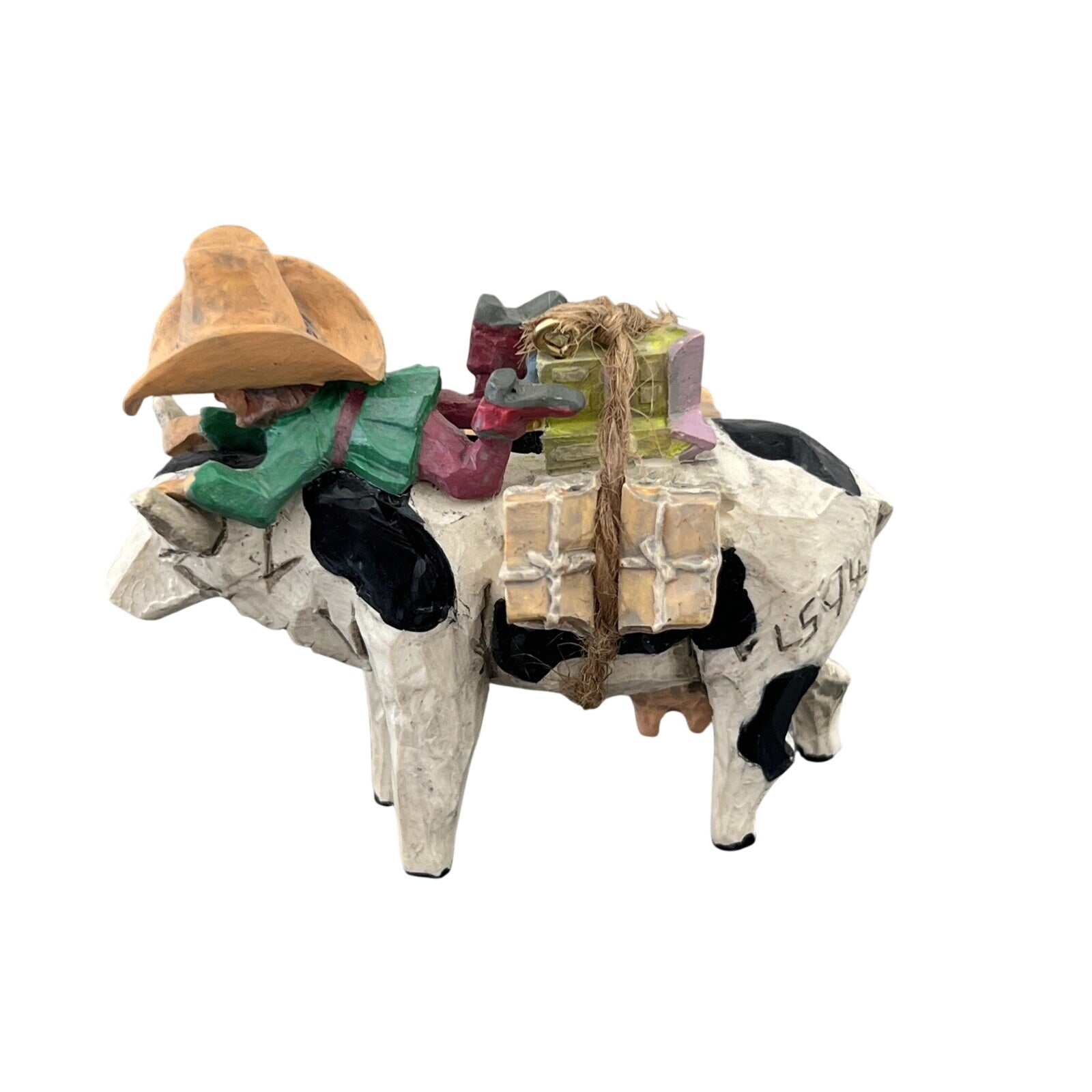 1994 Roundup Time Cow Hallmark Ornament (Folk Art Americana) QK1176