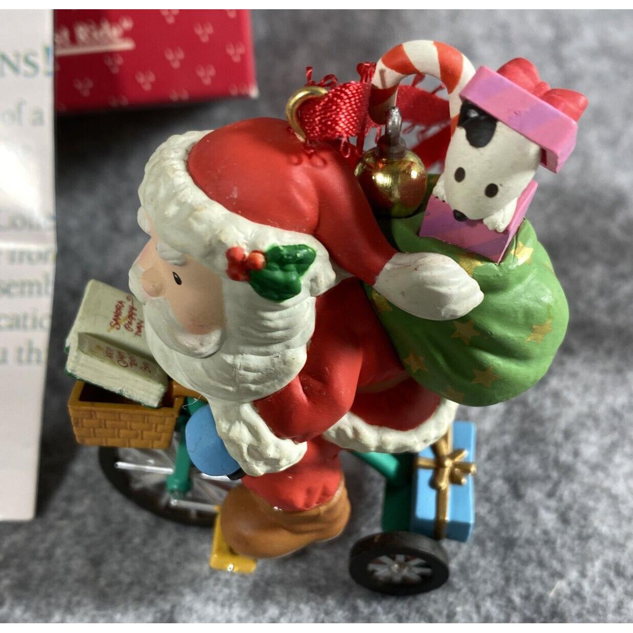 1994 Santa's Scret Test Ride Enesco Ornament (Santa Claus) 599107