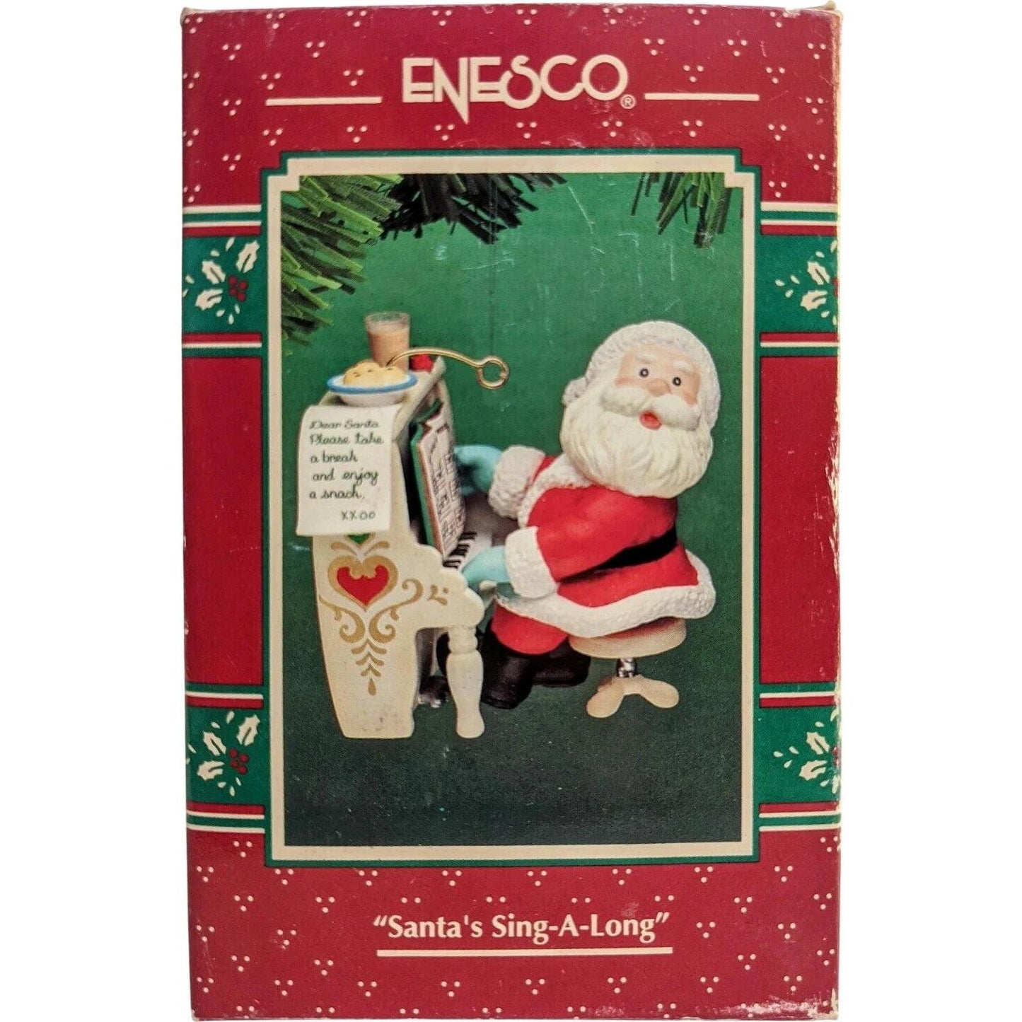 1994 Santa's Sing-A-Long Enesco Ornament (Santa Claus) 599727