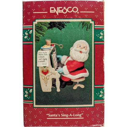 1994 Santa's Sing-A-Long Enesco Ornament (Santa Claus) 599727