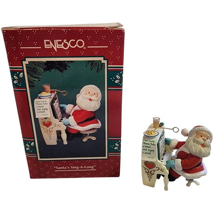 1994 Santa's Sing-A-Long Enesco Ornament (Santa Claus) 599727