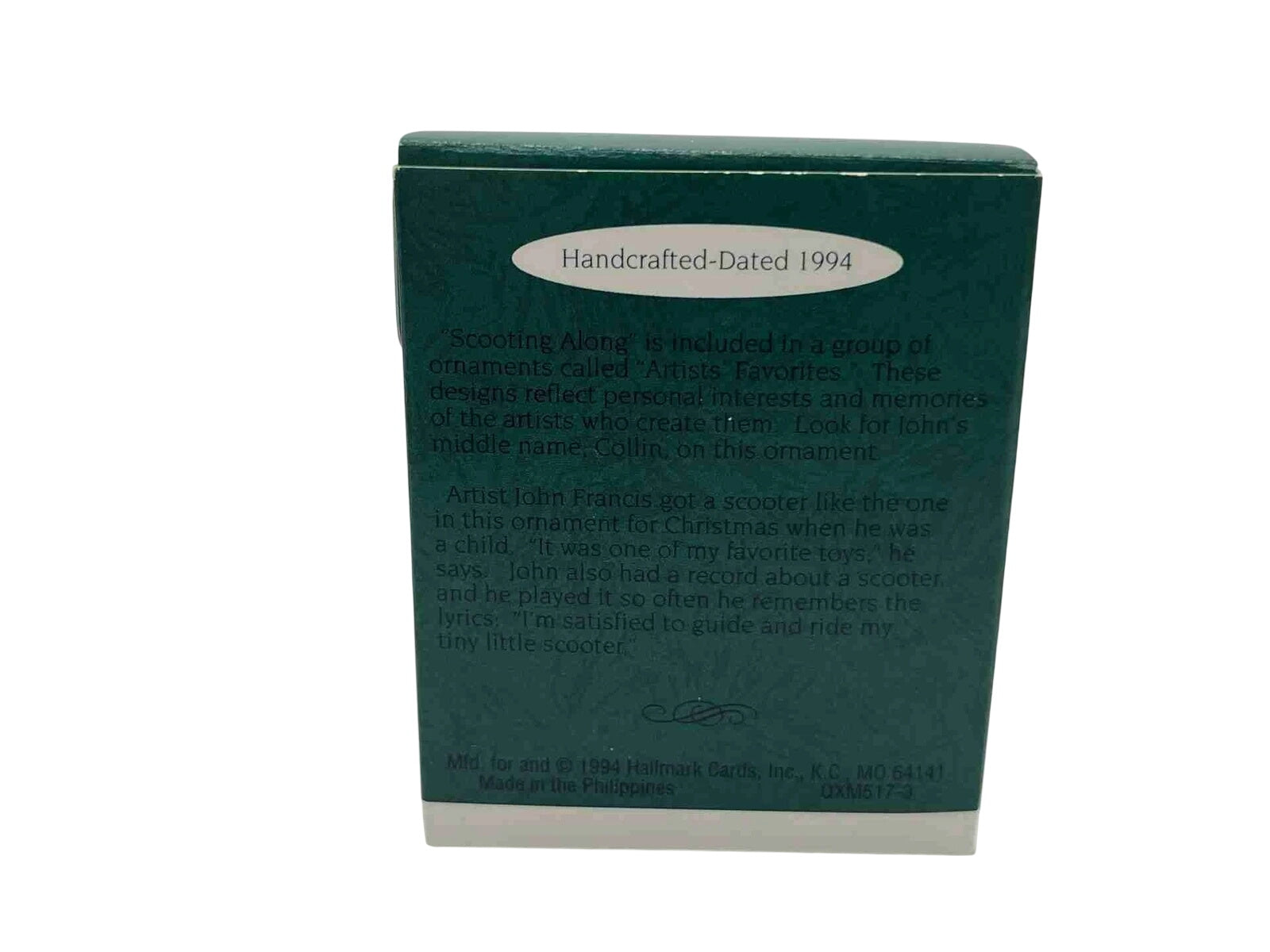 1994 Scooting Along Hallmark Ornament (Teddy Bear) QXM5173