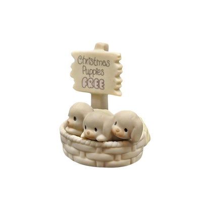 1994 Sugar Town Free Christmas Puppies Figurine (Precious Moments)