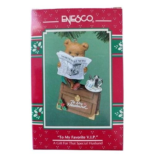 1994 To My Favorite V.I.P - A Gift for That Special Husband Enesco Ornament (Teddy Bear) 596698