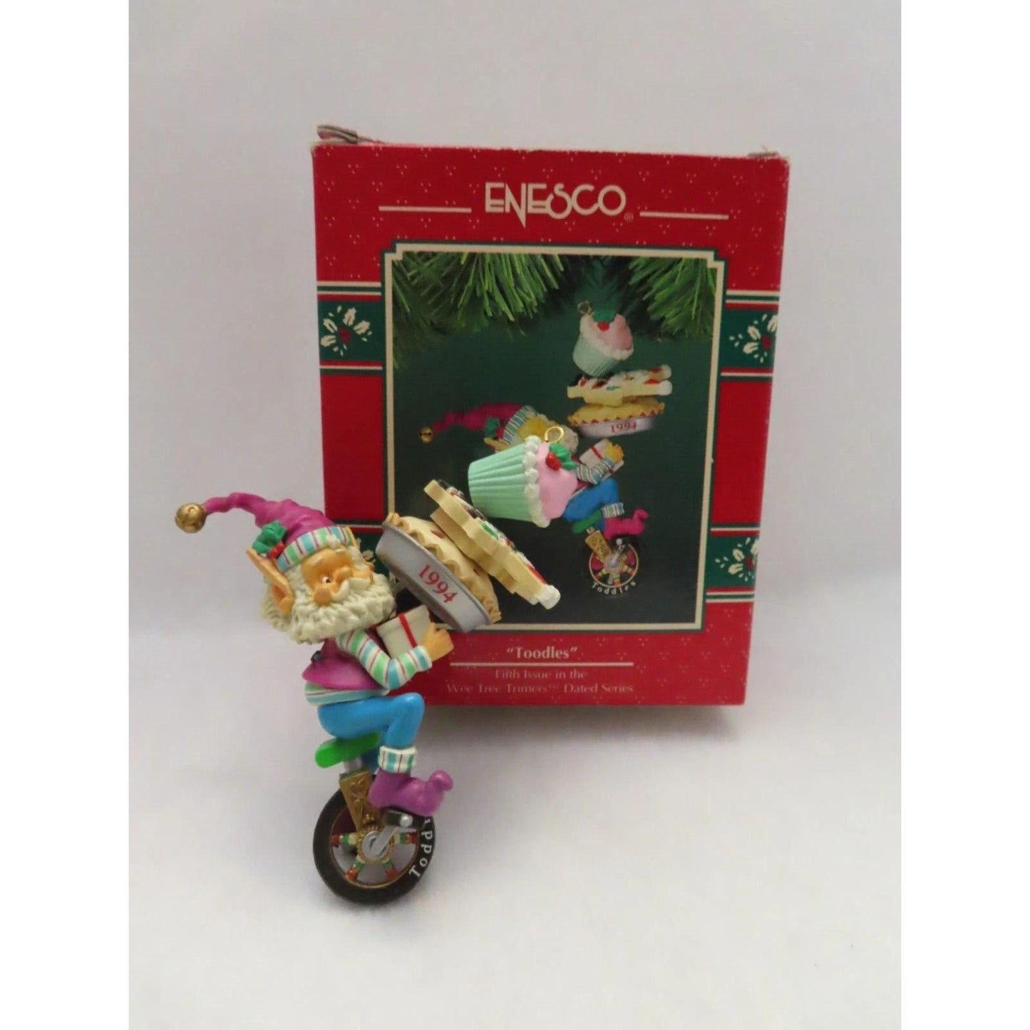 1994 Toodles - Fifth Issue in the Wee Tree Trimmers Dated Series Enesco Ornament (Elf) 551503