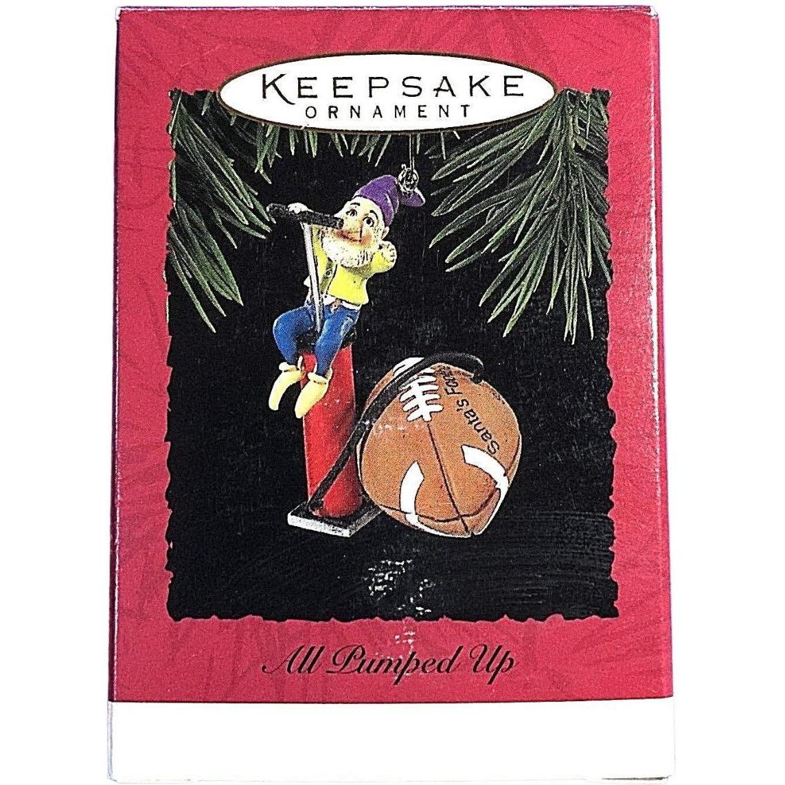 1994 All Pumped Up Hallmark Ornament (Football) QX5923