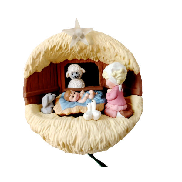 1994 Away in a Manger Hallmark Ornament (Nativity) QLX7383