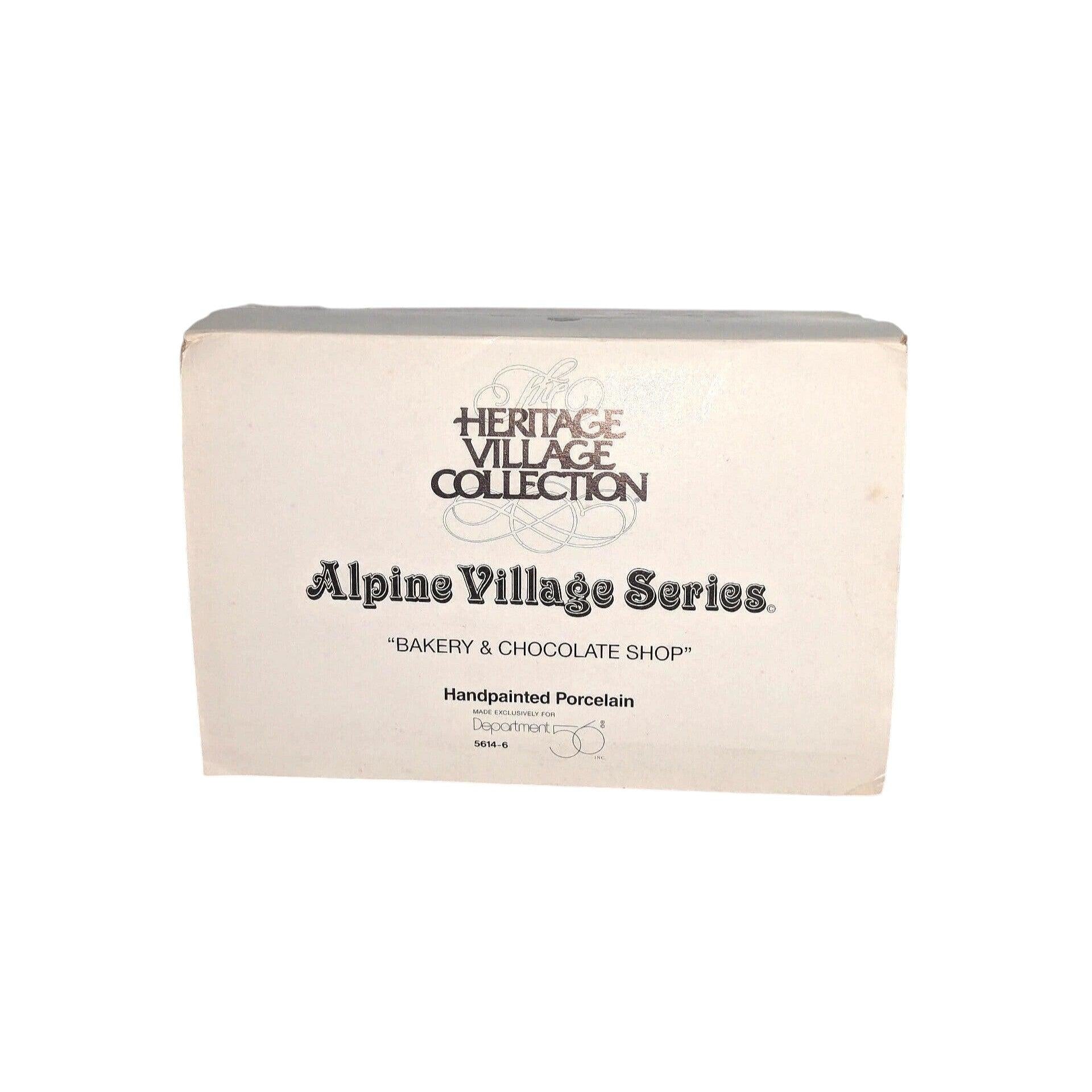 1994 Bakery & Chocolate Shop Alpine Village Series Department 56 1356664 Image2