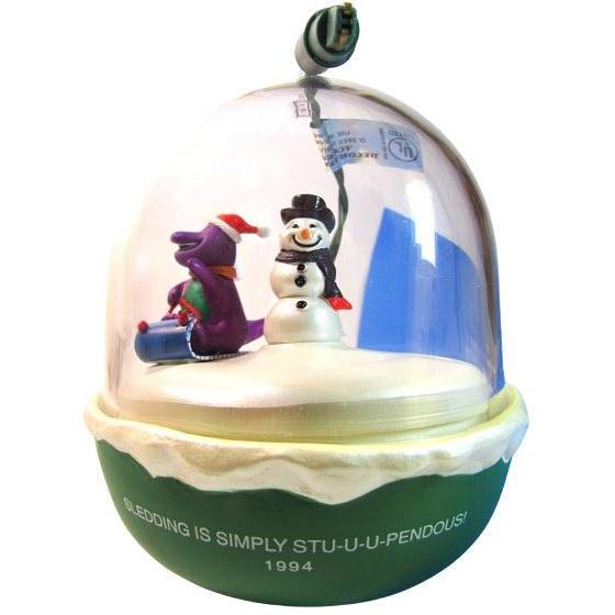 1994 Barney Hallmark Ornament (Magic Globe) QLX7506