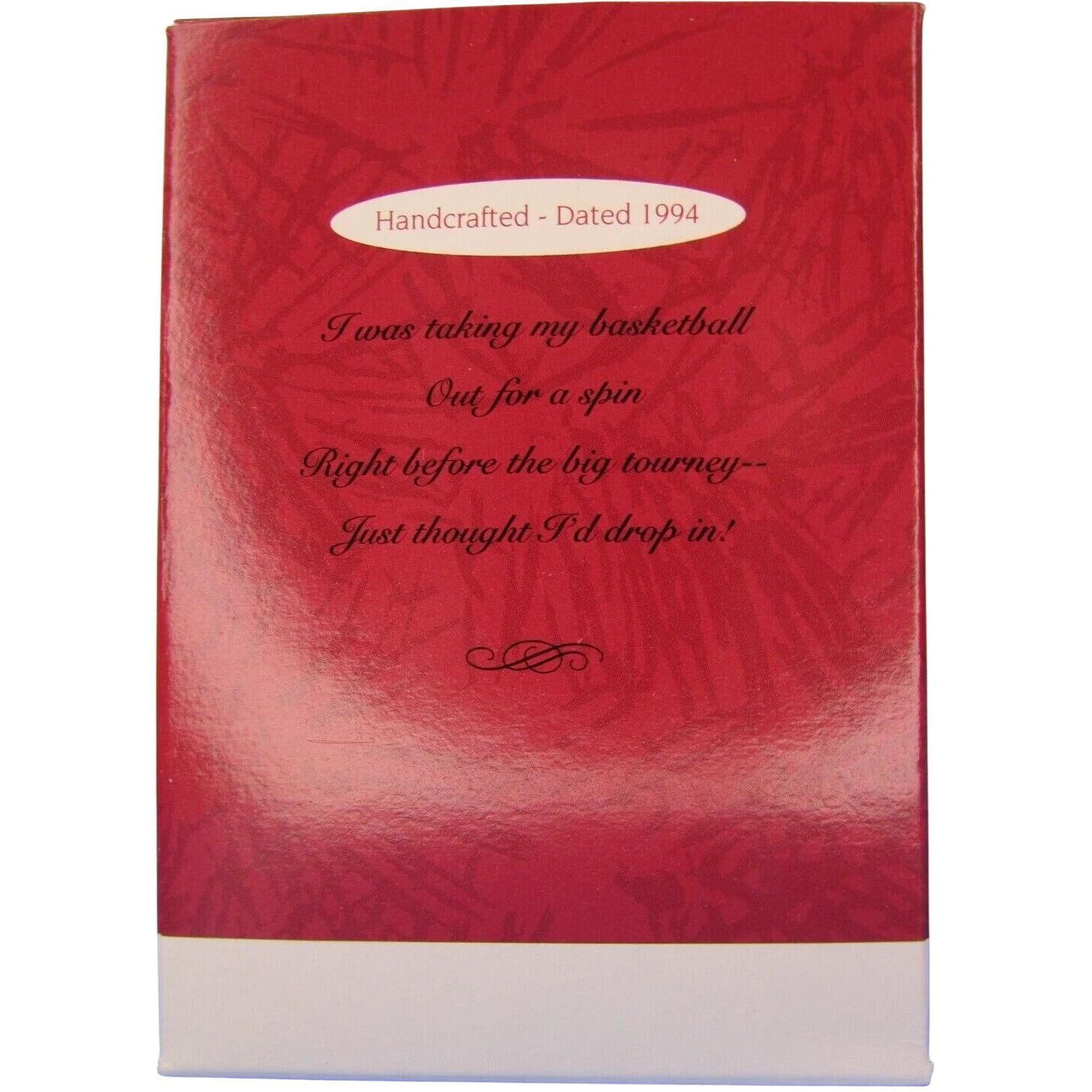 1994 Big Shot Hallmark Ornament (Basketball) QX5873