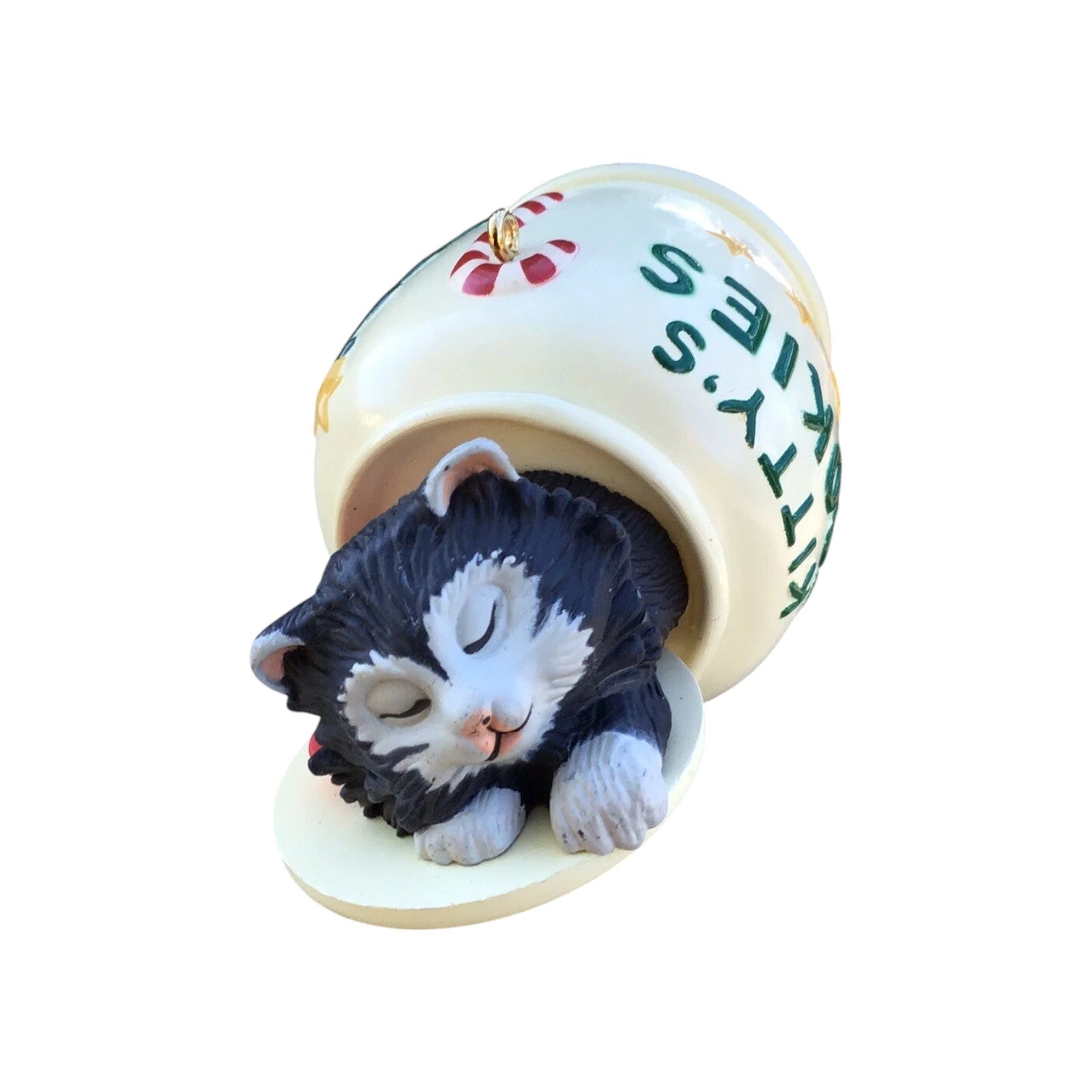 1994 Cat in Cookie Jar Hallmark Ornament (Cat Naps) QX5313 Image1