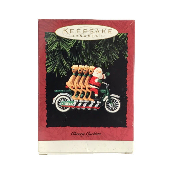 1994 Cheery Cyclists Hallmark Ornament (Reindeer Quartet) QX5786