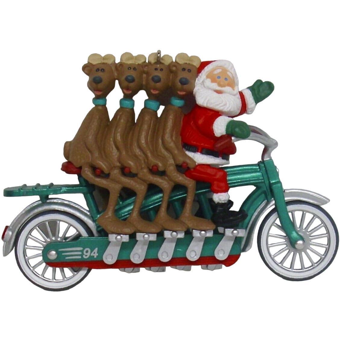 1994 Cheery Cyclists Hallmark Ornament (Reindeer Quartet) QX5786