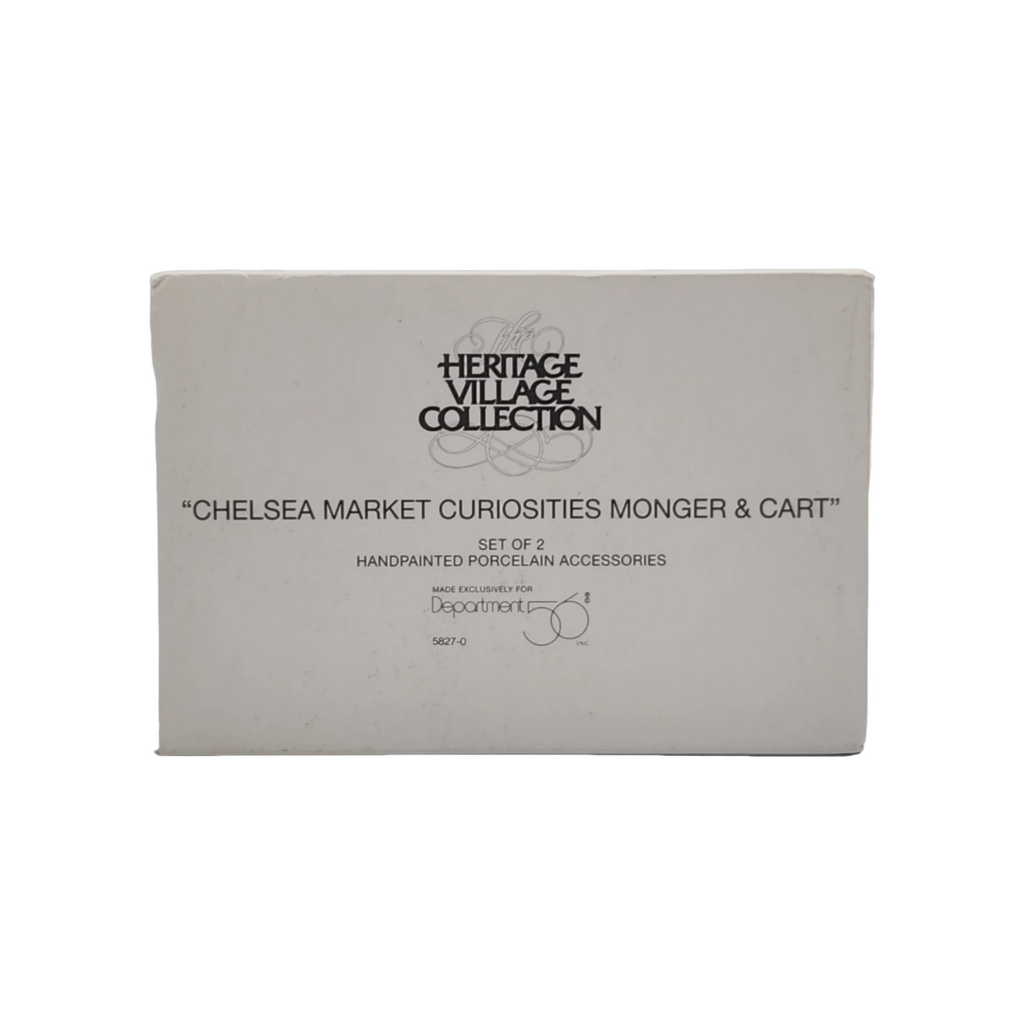 1994 Chelsea Market Curiosities Monger & Cart – Heritage Village Dept 56 #5827-0 Image2