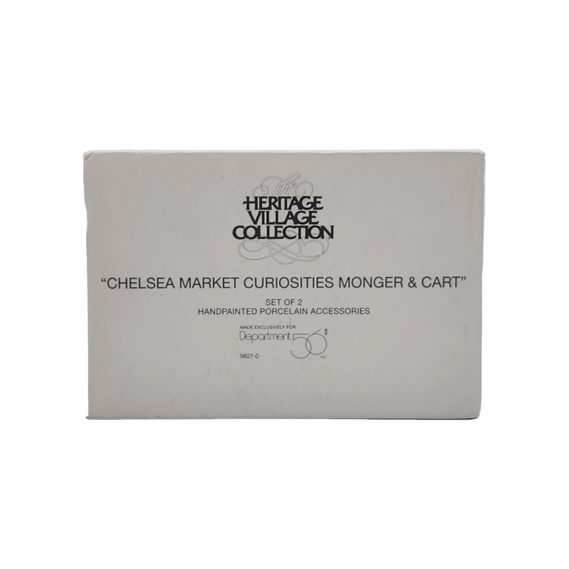 1994 Chelsea Market Curiosities Monger & Cart – Heritage Village Dept 56 #5827-0 Image2